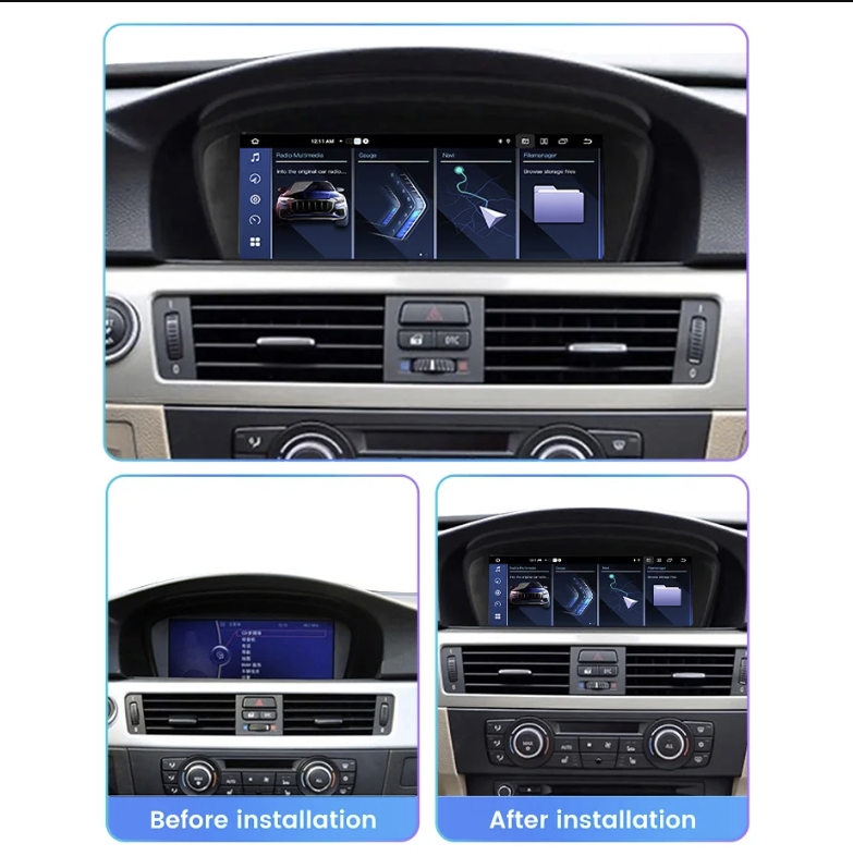 BMW E60/E90 - 8,8" Radio m. Apple CarPlay og Android Auto