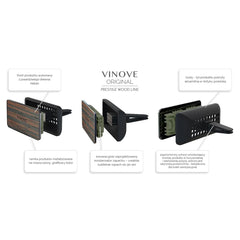 VINOVE Prestige Dakar Ebony Wood bilduft i sort mat emballage