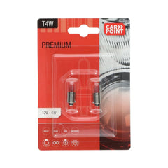 Carpoint Premium-pærer til bil 12V T4W 2 stk.
