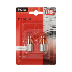 Carpoint Premium-bilpærer 12V PY21W 2 stk.