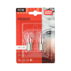 Carpoint Premium-bilpærer 12V P21W 2 stk.