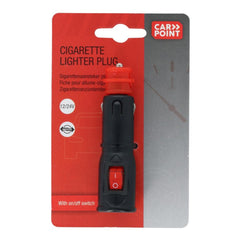 Carpoint 12/24V-cigarettænderstik med tænd/sluk-kontakt 8A