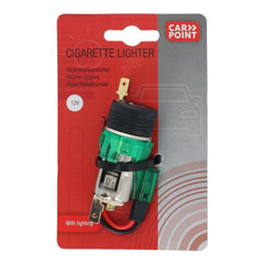 Carpoint cigarettænder Luxe + belysning 12 volt