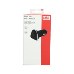 Carpoint 12/24V dobbelt USB-A-biloplader 2,5 A