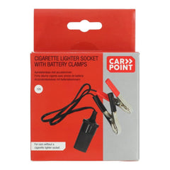 Carpoint 12V-cigartænderstik med batteriklemmer 10A