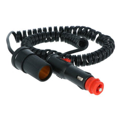 Carpoint-forlængerledning 12 V, 250 cm, 5 A, med tænd/sluk-kontakt