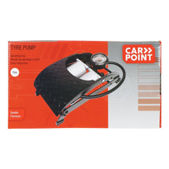 Carpoint Premium-dækpumpe med dobbeltcylinder