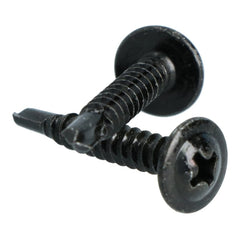 Carpoint selvborende skruer, sorte, Ø 4 mm, 25 mm, 100 stk.