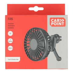 Carpoint ventilator med gitter USB-A Ø10,5 cm 5 V