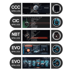 BMW 5-Serie GT F07 09-17 - 12,3" Radio m. Apple CarPlay og Android Auto systemvalg CCC, CIC, NBT, EVO.