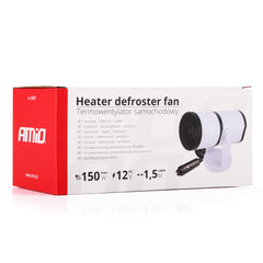 12V bilvarmer 150W med blæser og defroster
