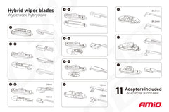 Hybrid vinduesvisker på 550 mm