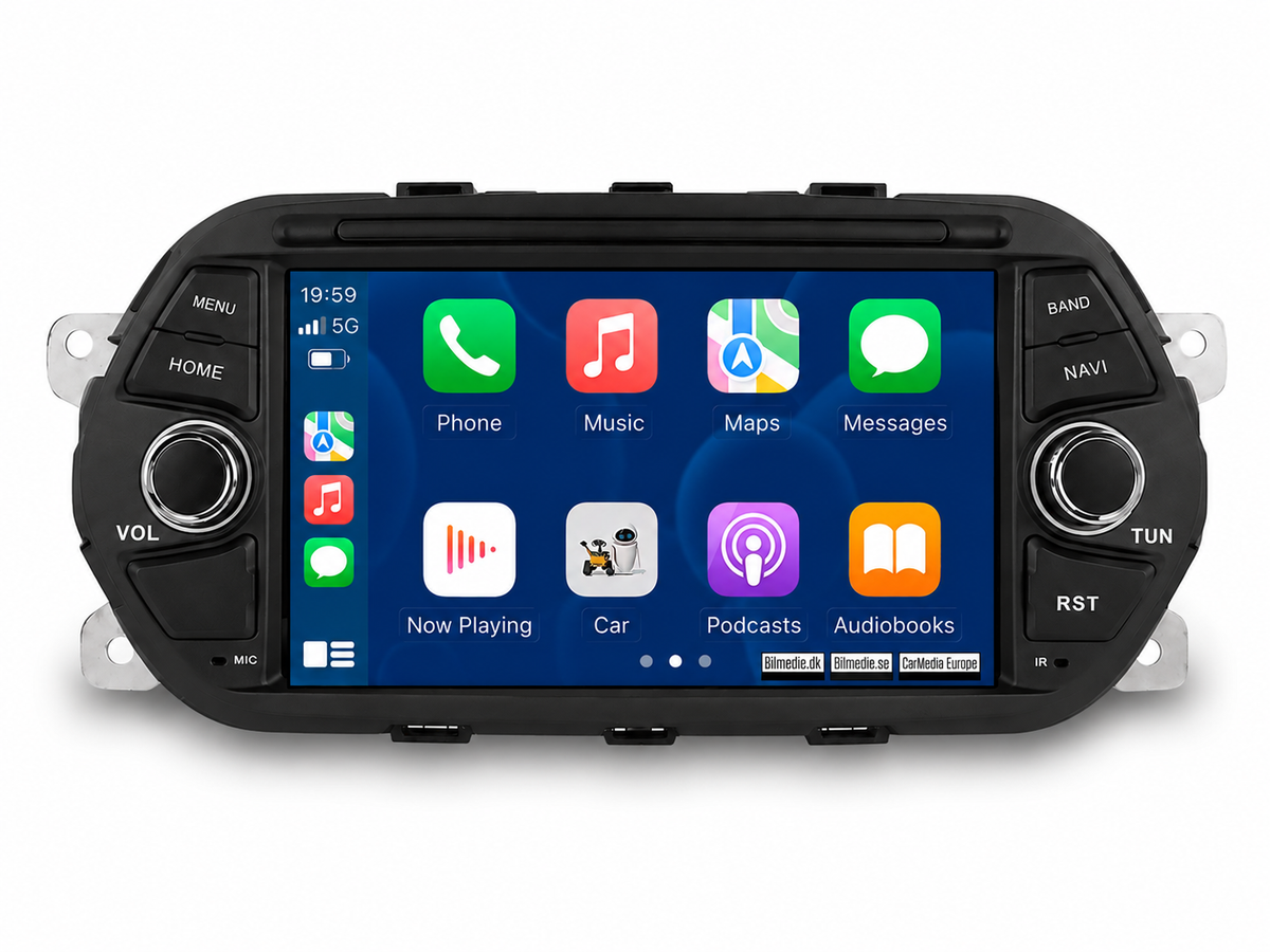Fiat Tipo 2015-2019 - 7" Radio m. Apple CarPlay og Android Auto