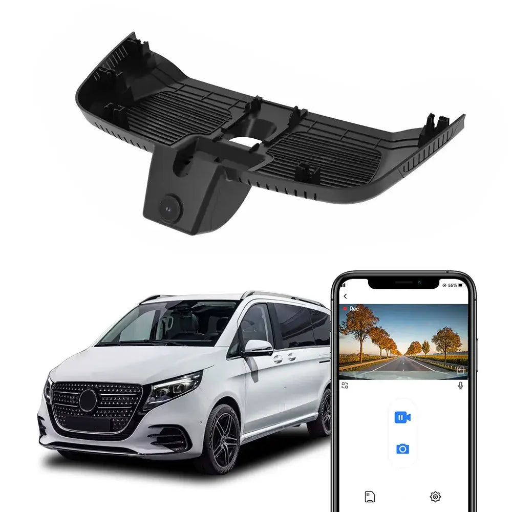 4K Skjult Dashcam til Mercedes-Benz V-Klasse (Facelift), EQV, Vito & eVito (2024–2025)