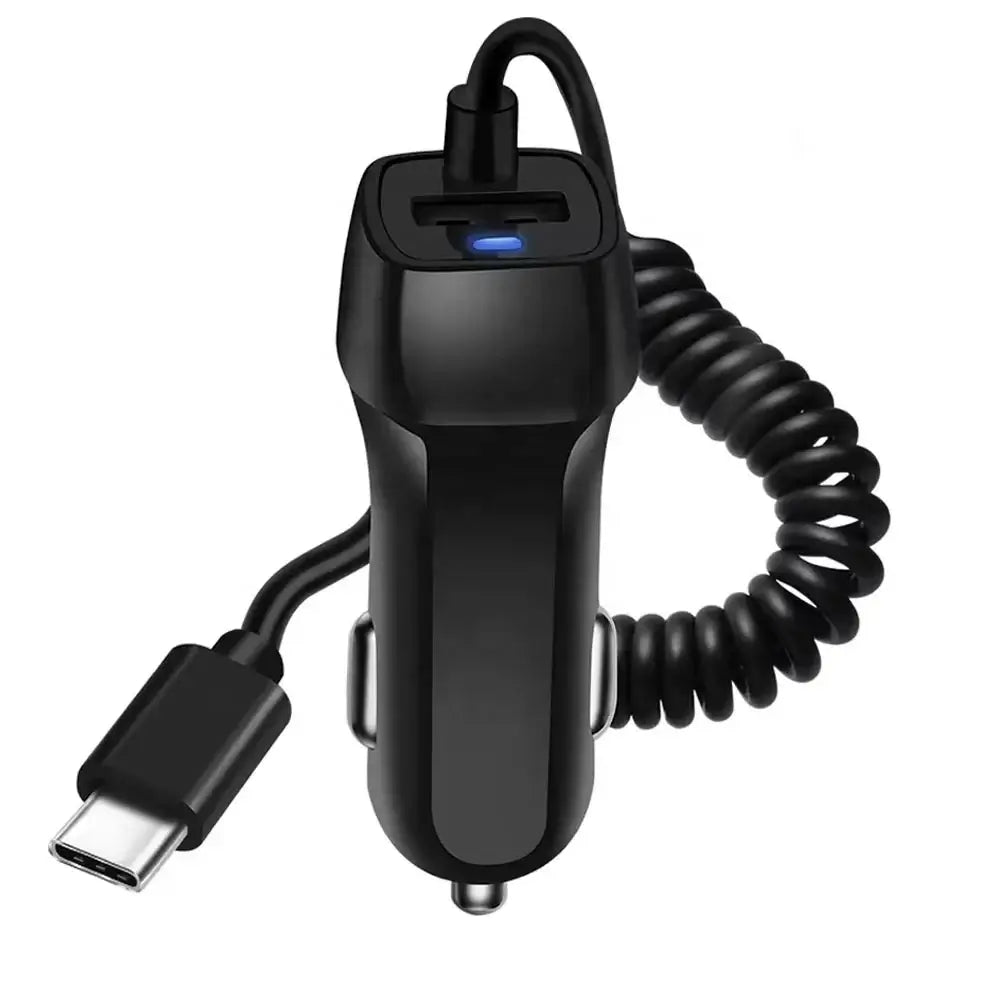USB-C Biloplader 12V/24V – Hurtig Oplader til Mobiltelefon og Tablets