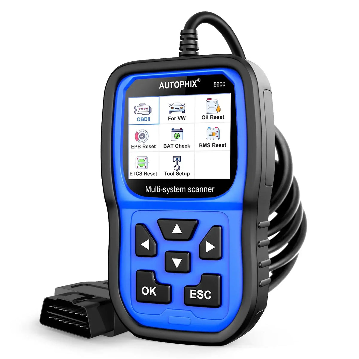 OBD tester til VW, Audi, Skoda & Seat – batteri registrering & fuld diagnose