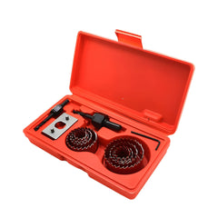 Hulsavsæt 19-64 mm – 8 dele med centerbor og adapter