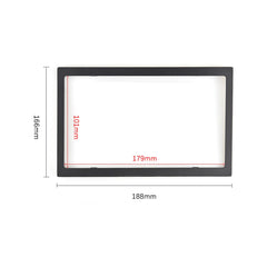 2 DIN Monteringsramme til Bilradio – Universal Sort Ramme 188 x 166 mm