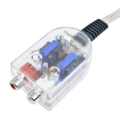 2-Kanals High to Low Converter – RCA Line Output Adapter til Bilradio