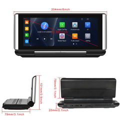Trådløs Apple CarPlay & Android Auto Foldbar Skærm – 6,86" Portable Display