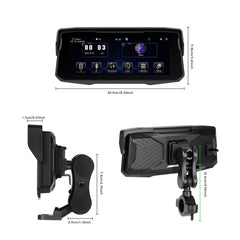6,86” motorcykel skærm med CarPlay, Android Auto, AirPlay og TPMS