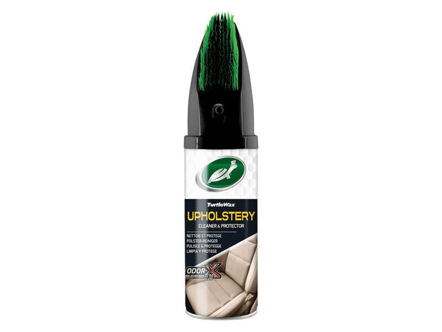 Turtle Wax Power Out Upholstery Cleaner & Protector 400 ml – tekstilrens med børste