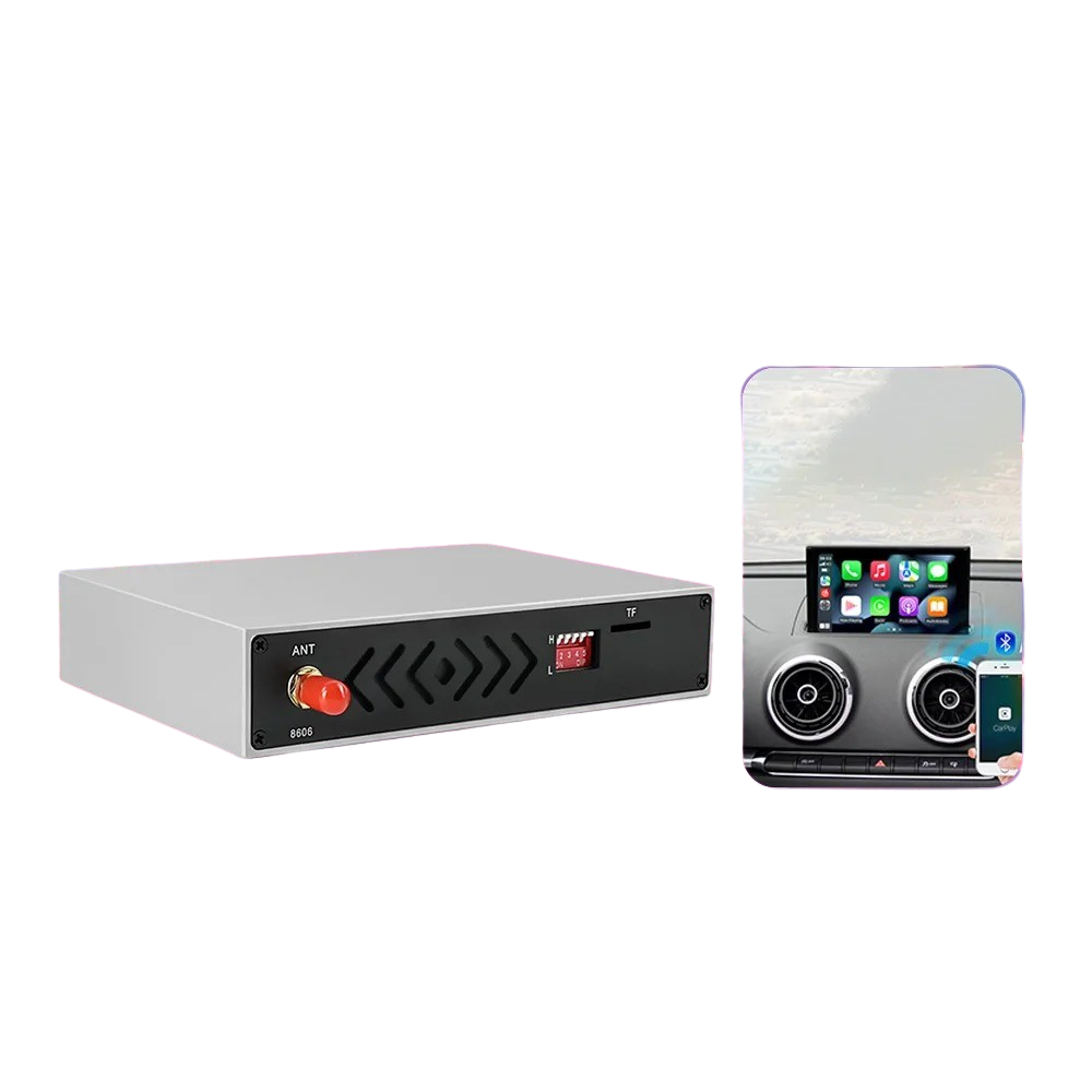 Trådløs Apple CarPlay til Audi – eftermontering til MIB & MMI 3G (original skærm) med modul og skærmvisning.