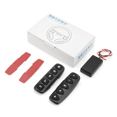 Trådløs Ratbetjening med 10 Knapper – Universal LED Fjernbetjening til Bilradio & Navigation med tilbehør