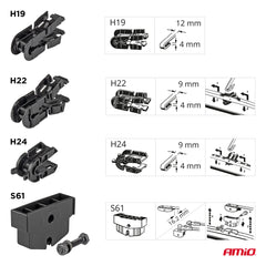 Fladt 26 tommer viskerblad til lastbil