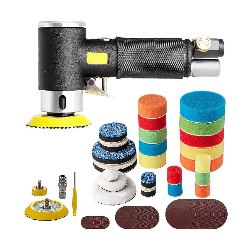 Pneumatisk Polermaskine & Mini Air Sander Combo 1200 RPM