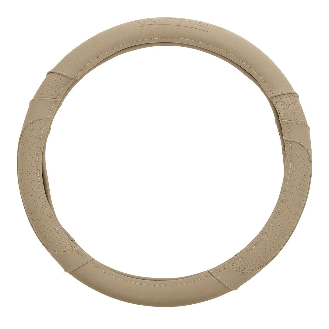 Beige ratbetræk til rat med diameter 36,8-39,4 cm